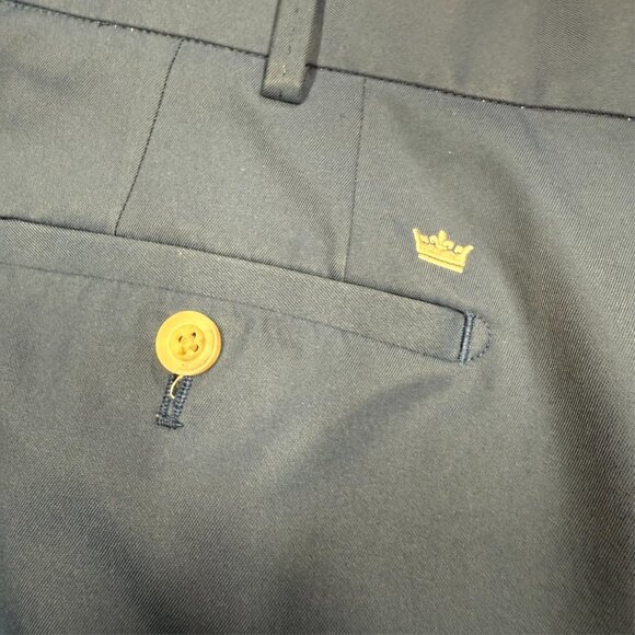 Peter Millar Wicking Golf Pants Athletic Stretch Trousers Fabric Blue 40x31 - Picture 9 of 9